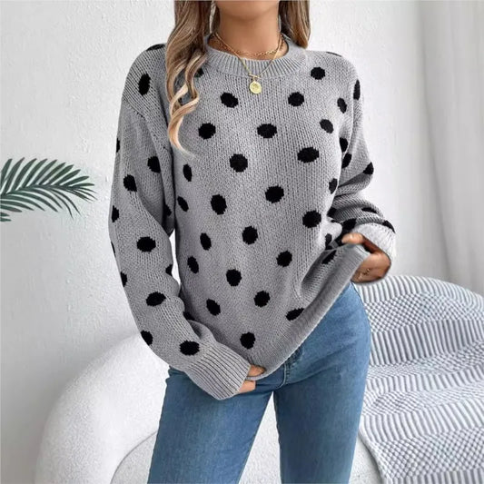 Sweater Douillet à Pois